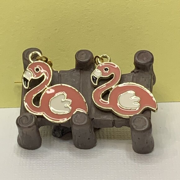 Flamingo Earring, Flamingo Jewelry, Florida Earring, Gift Idea, Silly Animal - Picture 9 of 9